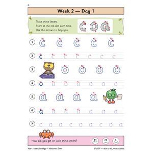 KS1 Handwriting Year 1 Daily Practice Book: Autumn Term Look Inside Image 3