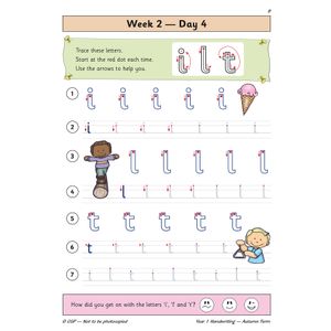 KS1 Handwriting Year 1 Daily Practice Book: Autumn Term Look Inside Image 6