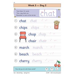 KS1 Handwriting Year 1 Daily Practice Book: Spring Term Look Inside Image 4
