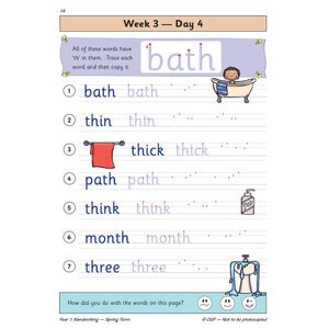 KS1 Handwriting Year 1 Daily Practice Book: Spring Term Look Inside Image 6