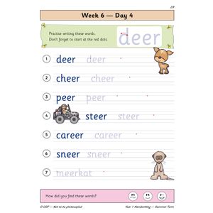 KS1 Handwriting Year 1 Daily Practice Book: Summer Term Look Inside Image 6