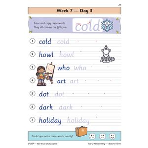 KS1 Handwriting Year 2 Daily Practice Book: Autumn Term Look Inside Image 5