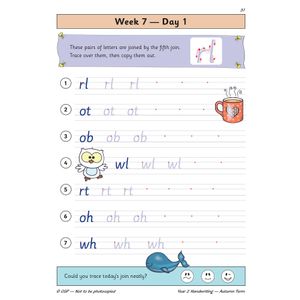 KS1 Handwriting Year 2 Daily Practice Book: Autumn Term Look Inside Image 3