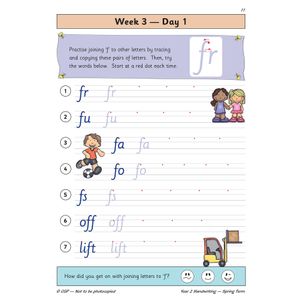 KS1 Handwriting Year 2 Daily Practice Book: Spring Term Look Inside Image 3