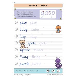 KS1 Handwriting Year 2 Daily Practice Book: Spring Term Look Inside Image 6
