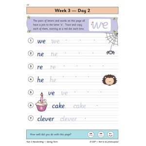 KS1 Handwriting Year 2 Daily Practice Book: Spring Term Look Inside Image 4