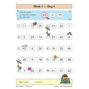 KS1 Maths Year 1 Daily Practice Book: Spring Term Look Inside Image 6