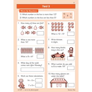 KS1 Maths Year 1 Mental Arithmetic Targeted Question Book (incl. Online Answers & Audio Tests) Look Inside Image 3