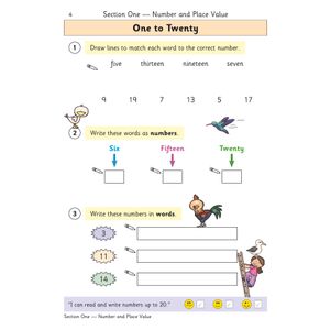 KS1 Maths Year 1 Targeted Question Book Look Inside Image 3