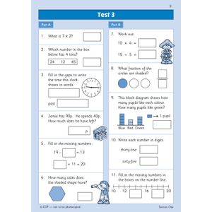KS1 Maths Year 2 Mental Arithmetic Targeted Question Book (incl. Online Answers & Audio Tests) Look Inside Image 4