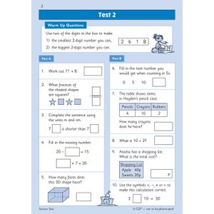 KS1 Maths Year 2 Mental Arithmetic Targeted Question Book (incl. Online Answers & Audio Tests) Look Inside Image 3