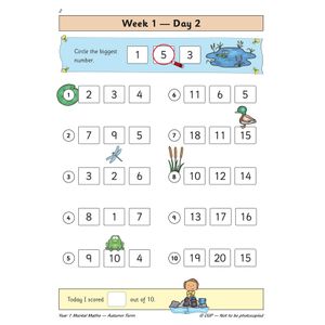 KS1 Mental Maths Year 1 Daily Practice Book: Autumn Term Look Inside Image 4
