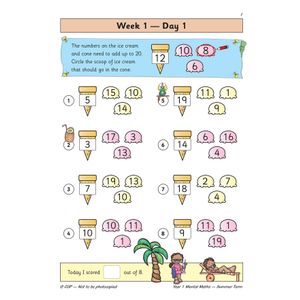 KS1 Mental Maths Year 1 Daily Practice Book: Summer Term Look Inside Image 3
