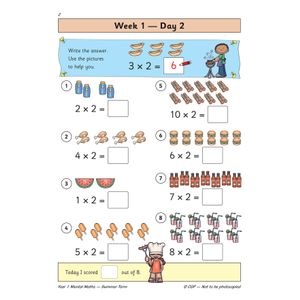 KS1 Mental Maths Year 1 Daily Practice Book: Summer Term Look Inside Image 4