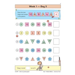 KS1 Mental Maths Year 1 Daily Practice Book: Summer Term Look Inside Image 5
