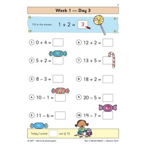 KS1 Mental Maths Year 2 Daily Practice Book: Autumn Term Look Inside Image 5