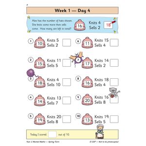 KS1 Mental Maths Year 2 Daily Practice Book: Spring Term Look Inside Image 6