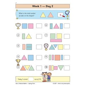 KS1 Mental Maths Year 2 Daily Practice Book: Spring Term Look Inside Image 4