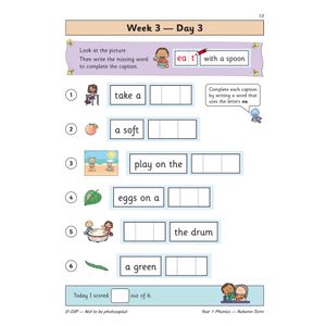 KS1 Phonics Year 1 Daily Practice Book: Autumn Term Look Inside Image 5