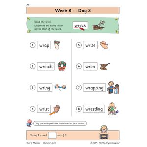 KS1 Phonics Year 1 Daily Practice Book: Summer Term Look Inside Image 5
