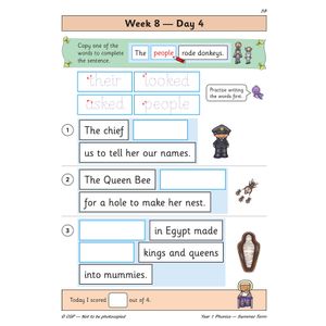 KS1 Phonics Year 1 Daily Practice Book: Summer Term Look Inside Image 6