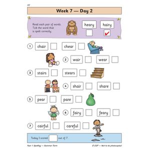 KS1 Spelling Year 1 Daily Practice Book: Summer Term Look Inside Image 4