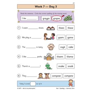 KS1 Spelling Year 1 Daily Practice Book: Summer Term Look Inside Image 5