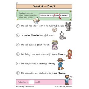KS1 Spelling Year 2 Daily Practice Book: Autumn Term Look Inside Image 5