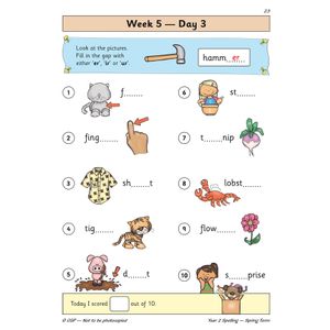 KS1 Spelling Year 2 Daily Practice Book: Spring Term Look Inside Image 5
