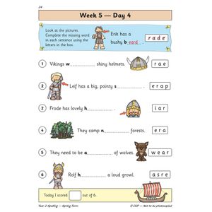 KS1 Spelling Year 2 Daily Practice Book: Spring Term Look Inside Image 6