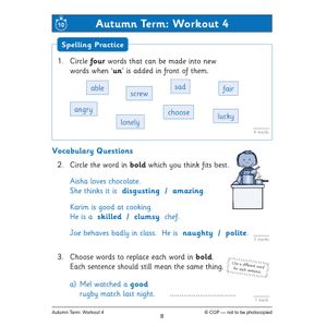 KS1 Year 2 English 10-Minute Weekly Workouts: Spelling & Vocabulary Look Inside Image 4
