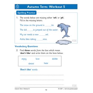 KS1 Year 2 English 10-Minute Weekly Workouts: Spelling & Vocabulary Look Inside Image 6