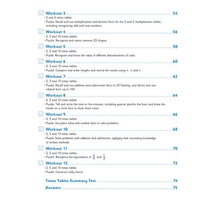 KS1 Year 2 Maths Times Tables 10-Minute Weekly Workouts Look Inside Image 4