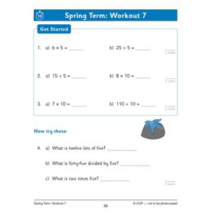 KS1 Year 2 Maths Times Tables 10-Minute Weekly Workouts Look Inside Image 5