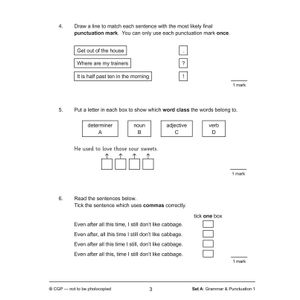 KS2 English SAT Buster 10-Minute Tests: Grammar, Punctuation & Spelling - Book 1 (for 2024) Look Inside Image 4