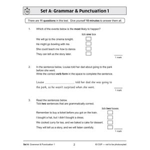 KS2 English SAT Buster 10-Minute Tests: Grammar, Punctuation & Spelling - Book 1 (for 2024) Look Inside Image 3