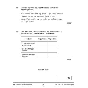 KS2 English SAT Buster 10-Minute Tests: Grammar, Punctuation & Spelling - Book 2 (for 2024) Look Inside Image 6