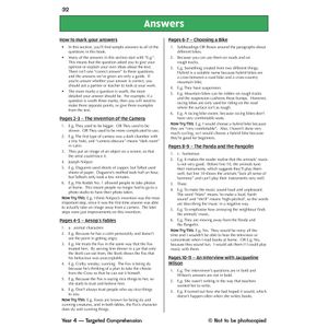 KS2 English Year 4 Reading Comprehension Targeted Question Book - Book 1 (with Answers) Look Inside Image 4