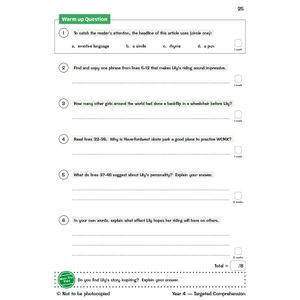 KS2 English Year 4 Reading Comprehension Targeted Question Book - Book 2 (with Answers) Look Inside Image 3