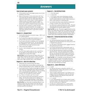 KS2 English Year 6 Reading Comprehension Targeted Question Book - Book 1 (with Answers) Look Inside Image 4