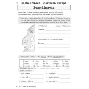 KS2 Geography Discover & Learn: Europe Activity Book Look Inside Image 2