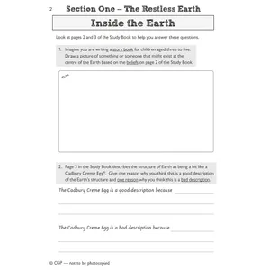 KS2 Geography Discover & Learn: Volcanoes and Earthquakes Activity Book Look Inside Image 2