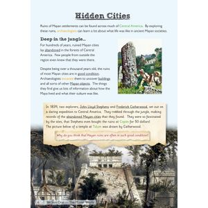 KS2 Geography Mayan Civilisations Study Book (Ages 7-11) Look Inside Image 6
