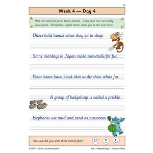 KS2 Handwriting Year 3 Daily Practice Book: Autumn Term Look Inside Image 6