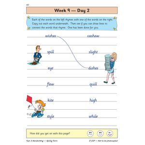 KS2 Handwriting Year 3 Daily Practice Book: Spring Term Look Inside Image 5