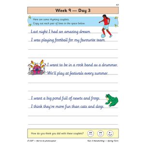 KS2 Handwriting Year 3 Daily Practice Book: Spring Term Look Inside Image 6