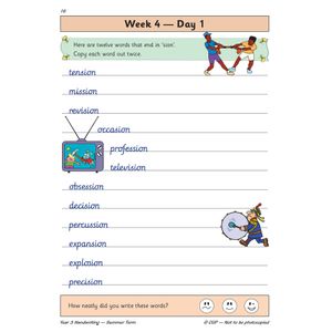 KS2 Handwriting Year 3 Daily Practice Book: Summer Term Look Inside Image 3