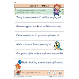 KS2 Handwriting Year 3 Daily Practice Book: Summer Term Look Inside Image 5