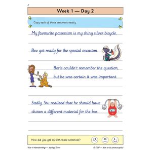 KS2 Handwriting Year 4 Daily Practice Book: Spring Term Look Inside Image 5