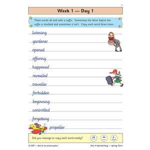 KS2 Handwriting Year 4 Daily Practice Book: Spring Term Look Inside Image 4